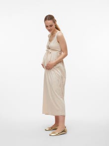 MAMA.LICIOUS MLIVY Robe de Maternité -French Oak - 20019824