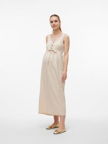 MAMA.LICIOUS MLIVY Robe de Maternité -French Oak - 20019824