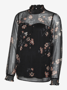 MAMA.LICIOUS Tops Corte regular Cuello alto -Black - 20019868