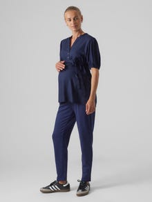 MAMA.LICIOUS Pantalons Loose Fit -Navy Blazer - 20019897