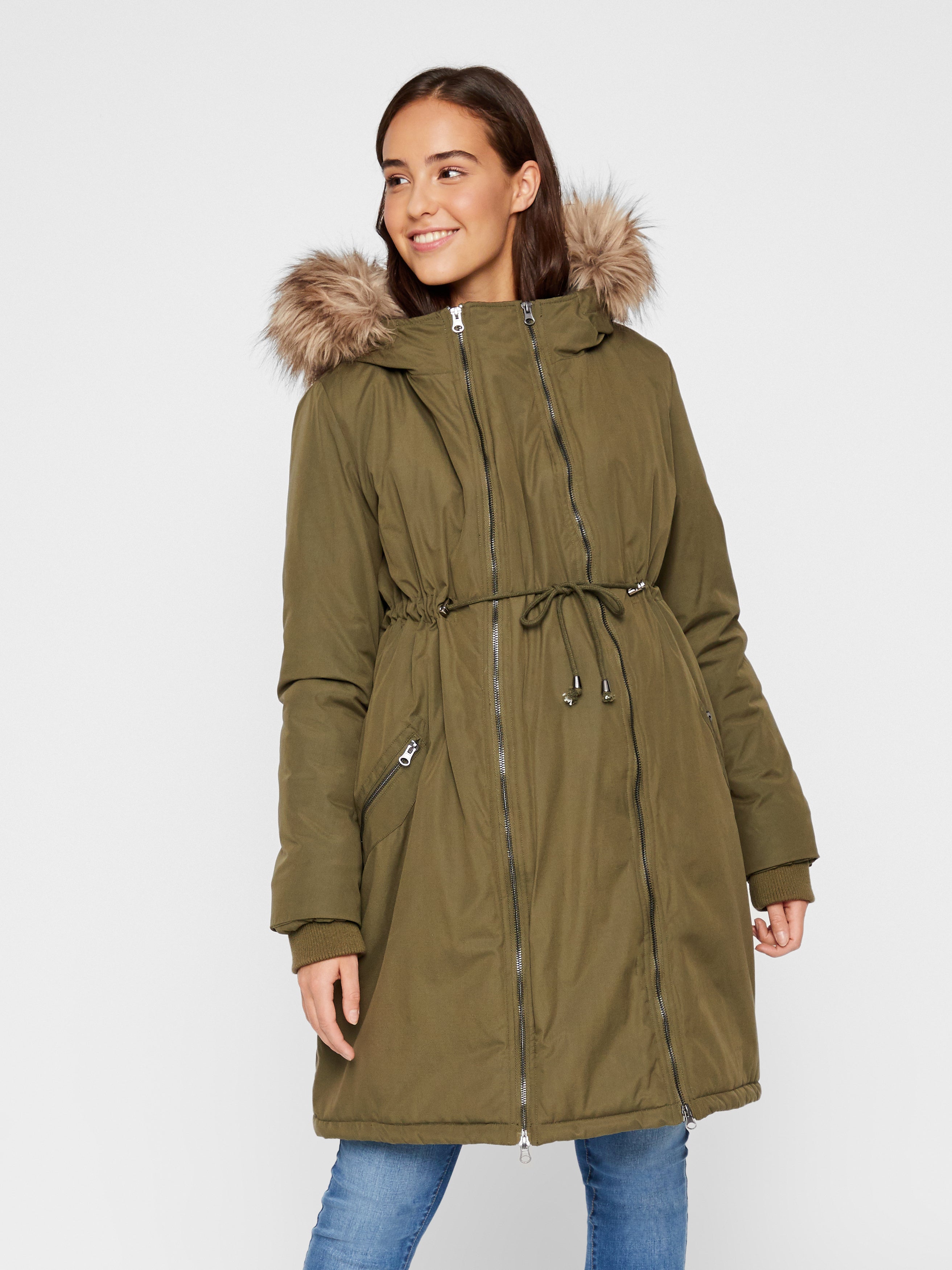 Umstands-mantel | Dunkelgrün | MAMA.LICIOUS® 