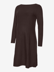 MAMA.LICIOUS VMMNANCY Maternity Dress -Chocolate Torte - 20019934