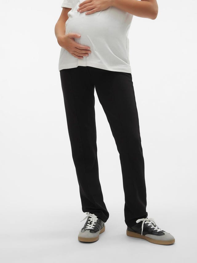 MAMA.LICIOUS Pantalons Slim Straight Fit Taille haute - 20020018
