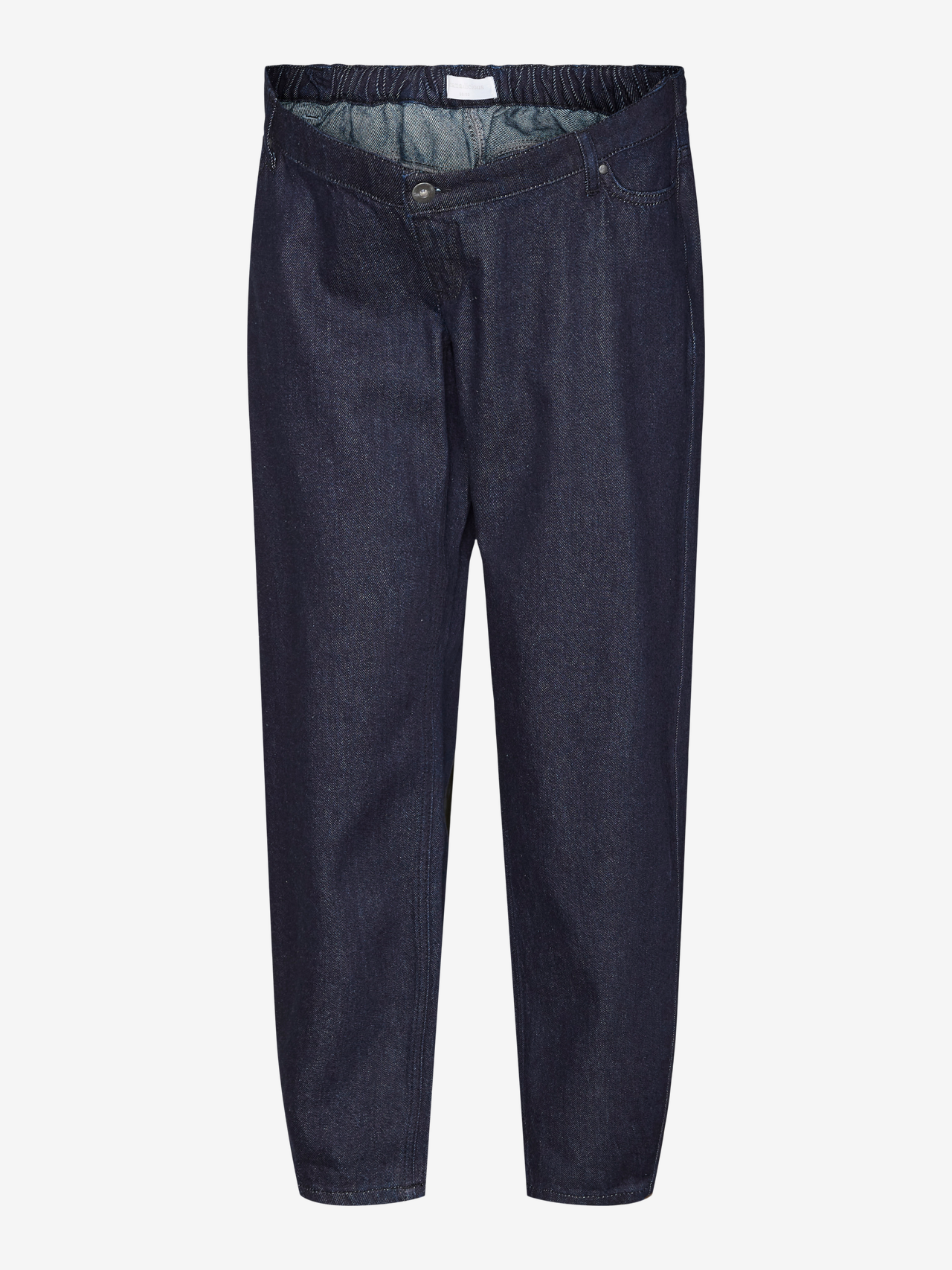 MAMA.LICIOUS Jeans Coupe barrel Taille basse -Dark Blue Denim - 20020036