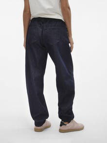 MAMA.LICIOUS Jeans Barrel fit Vita bassa -Dark Blue Denim - 20020036