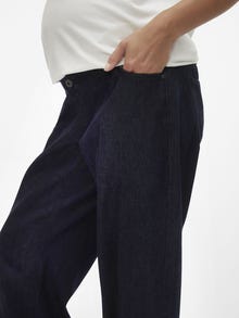 MAMA.LICIOUS Jeans Barrel fit Vita bassa -Dark Blue Denim - 20020036