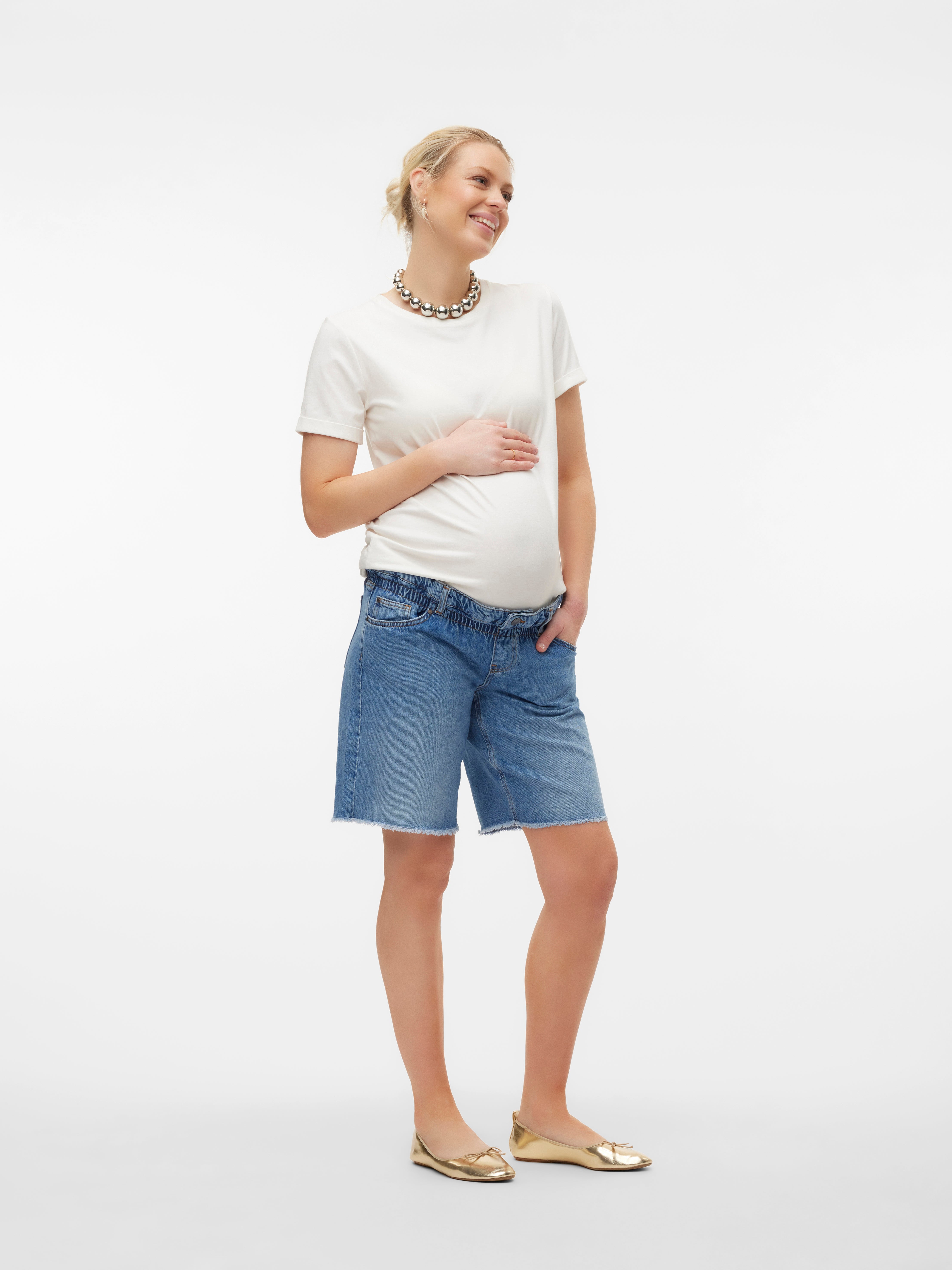 Shorts Relaxed Fit Vita bassa Orlo destroyed