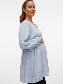 MAMA.LICIOUS Maternity-tunic -Brunnera Blue - 20020131