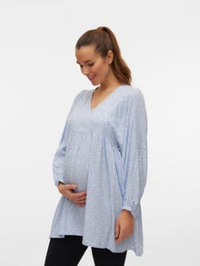 MAMA.LICIOUS Maternity-tunic -Brunnera Blue - 20020131