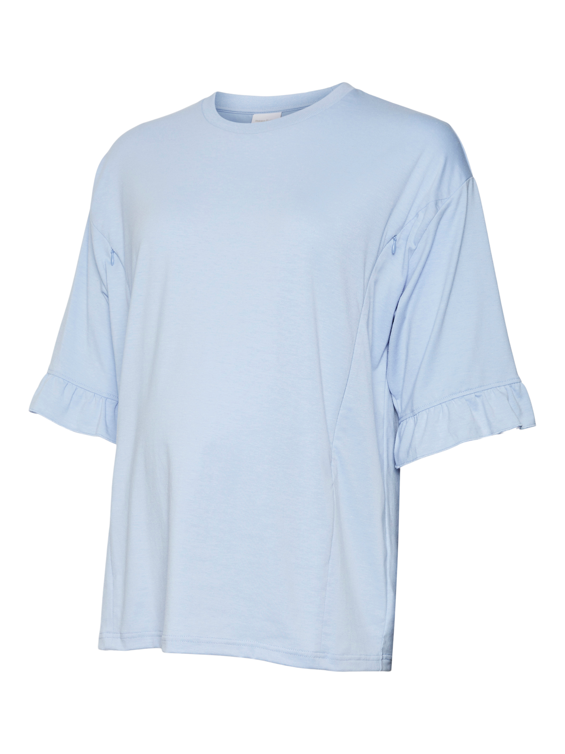 MAMA.LICIOUS T-shirt Regular Fit Paricollo -Brunnera Blue - 20020134