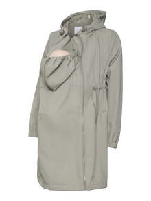 MAMA.LICIOUS Cappotti Collo Alto Polsini elasticizzati -Vetiver - 20020160