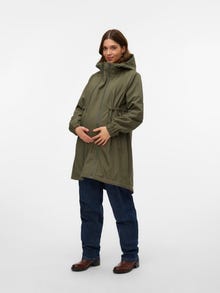 MAMA.LICIOUS Manteaux Col haut -Ivy Green - 20020160