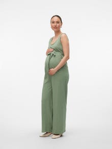 MAMA.LICIOUS Zwangerschaps-jumpsuit -Hedge Green - 20020162