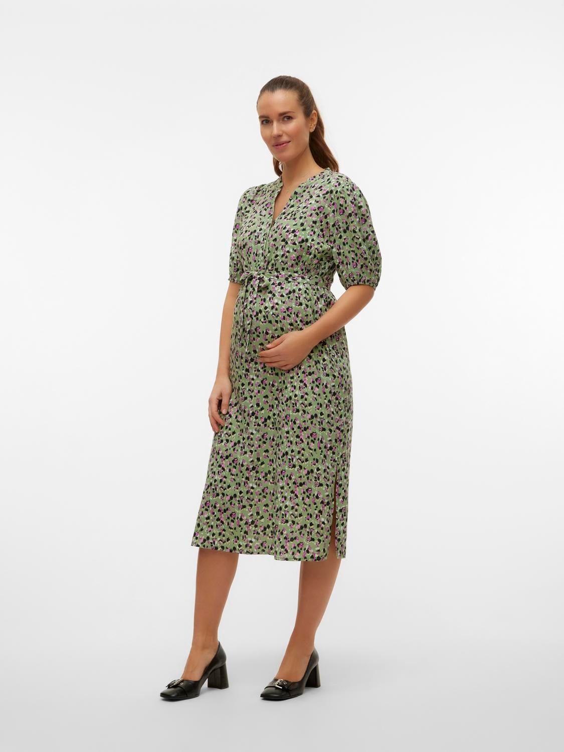 MAMA.LICIOUS Vente-kjole -Hedge Green - 20020324