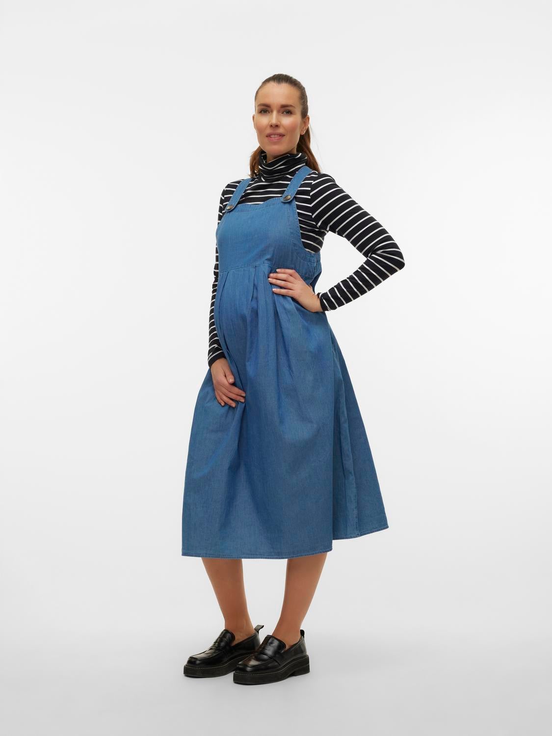 Maternity denim clearance pinafore