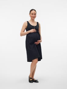 MAMA.LICIOUS Tavapärane lõige U-kaelus Lühike kleit -Black - 20020355