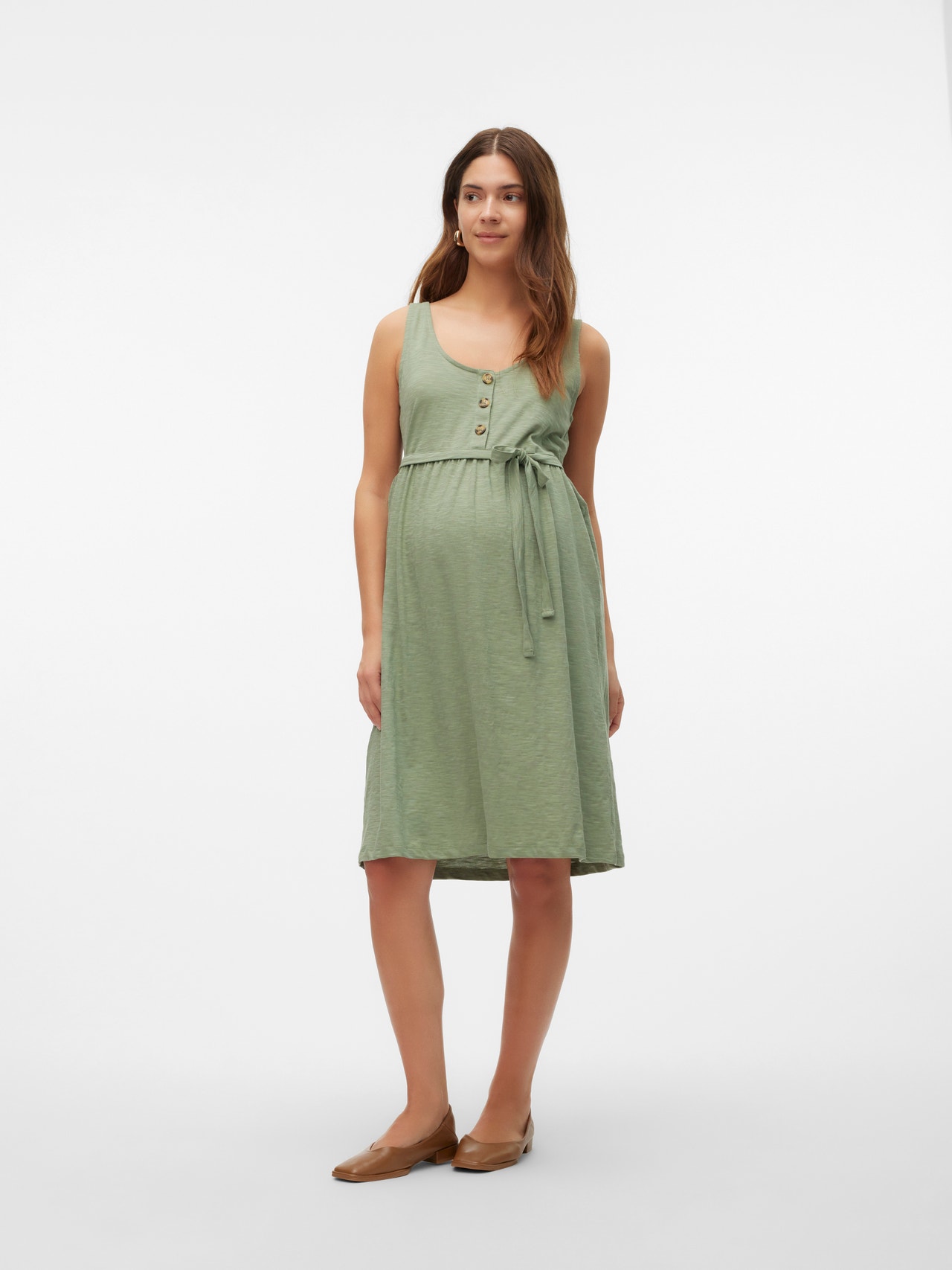 MAMA.LICIOUS vente-kjole -Hedge Green - 20020355