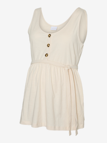 MAMA.LICIOUS Tops Corte regular Cuello en U -Whitecap Gray - 20020356