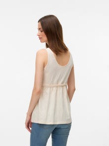 MAMA.LICIOUS Top Regular Fit Scollo a U -Whitecap Gray - 20020356