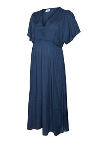 MAMA.LICIOUS Maternity-dress -Medieval Blue - 20020368