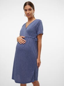 MAMA.LICIOUS MLNELLI Vestido de Maternidad -Blue Indigo - 20020389