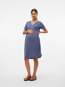 MAMA.LICIOUS MLNELLI Vestido de Maternidad -Blue Indigo - 20020389