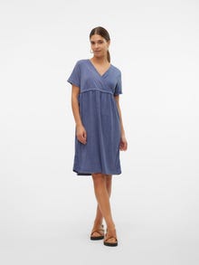 MAMA.LICIOUS MLNELLI Vestido de Maternidad -Blue Indigo - 20020389