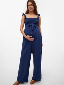 MAMA.LICIOUS Umstands-jumpsuit -Medieval Blue - 20020456
