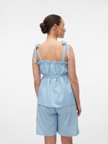 MAMA.LICIOUS Top Regular Fit Scollo Quadrato Cinturini regolabili -Stonewash - 20020461