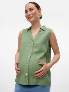 MAMA.LICIOUS Zwangerschaps-overhemd -Hedge Green - 20020549