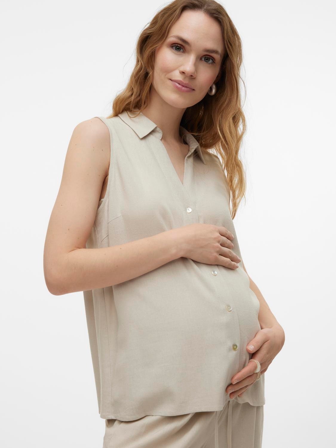 MAMA.LICIOUS Maternity-shirt -Silver Lining - 20020549