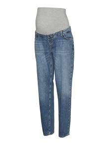 MAMA.LICIOUS Jeans Regular Fit Taille moyenne -Medium Blue Denim - 20020566