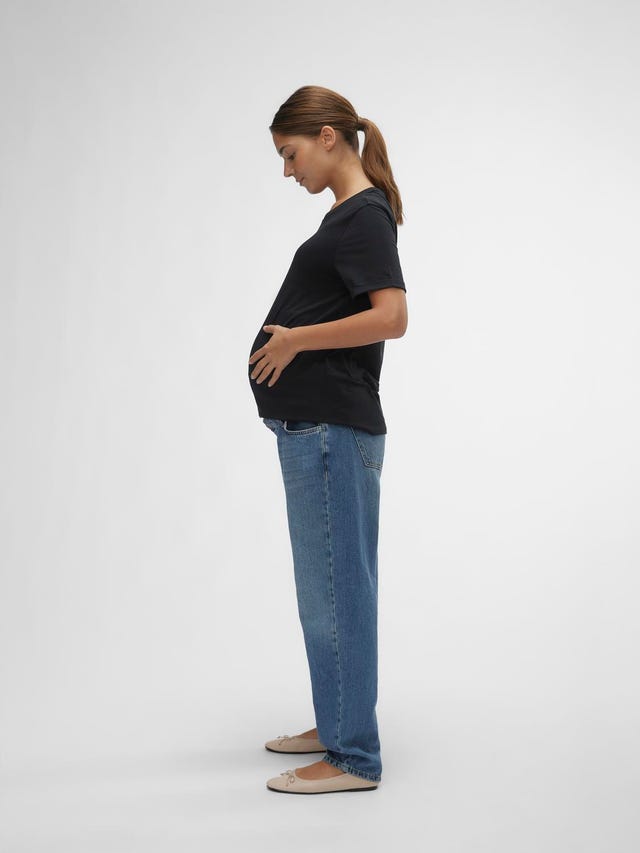 MAMA.LICIOUS Regular Fit Middels høy midje Jeans - 20020566
