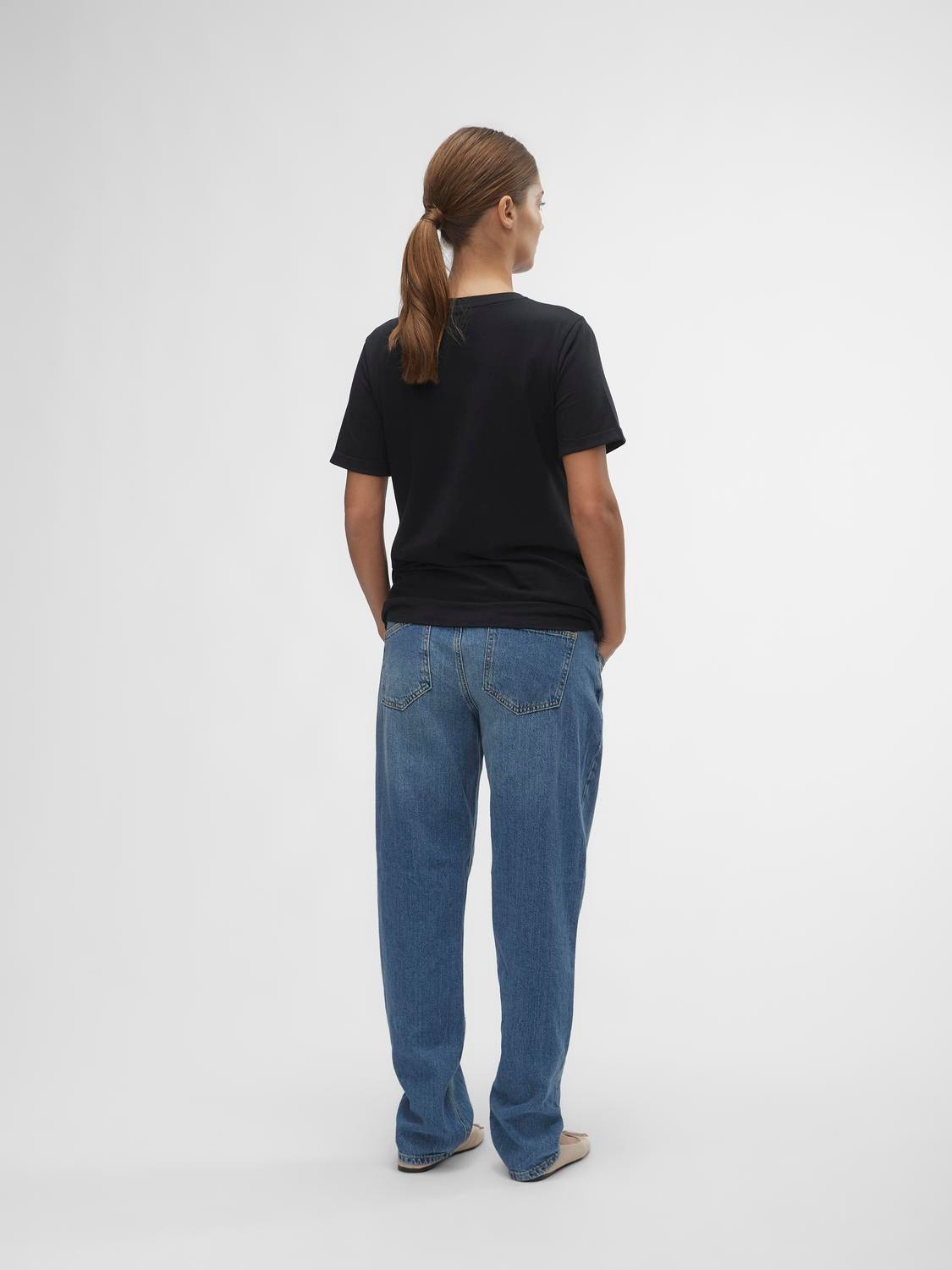 MAMA.LICIOUS Jeans Regular Fit Taille moyenne -Medium Blue Denim - 20020566
