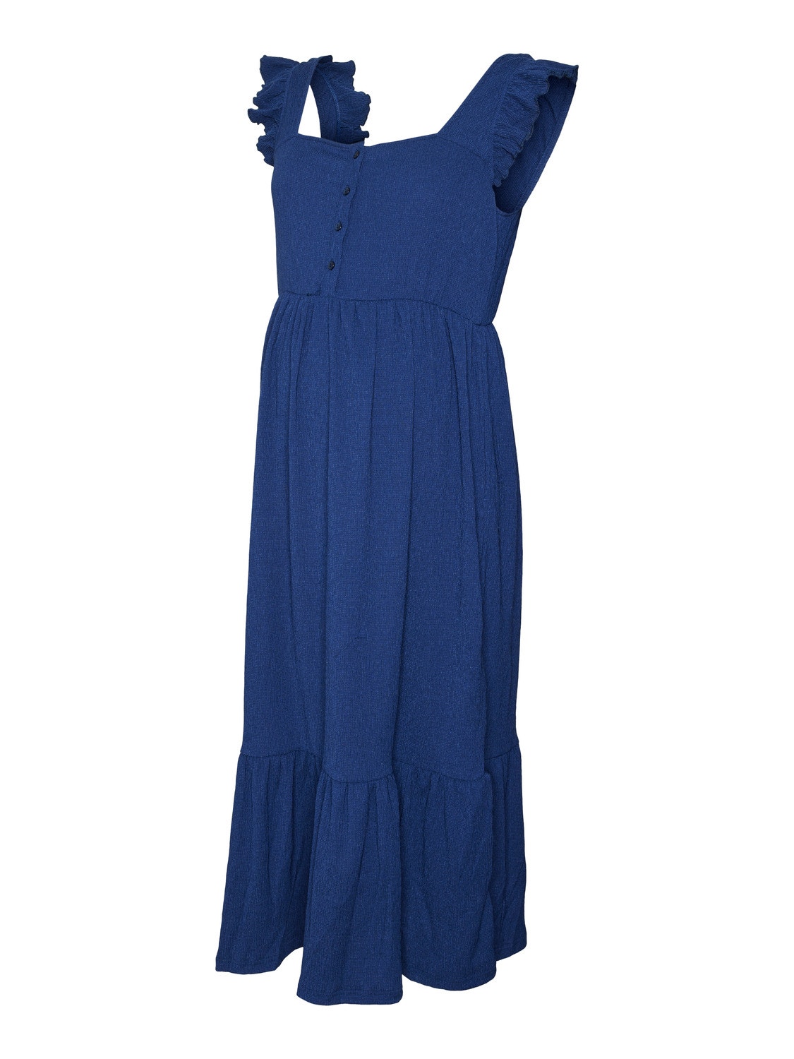 MAMA.LICIOUS Vestito midi Regular Fit Scollo Quadrato -Medieval Blue - 20020575