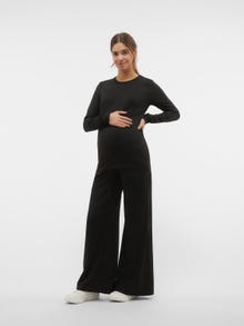 MAMA.LICIOUS Pantalons Regular Fit -Black - 20020623