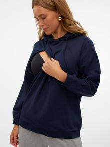 MAMA.LICIOUS Sudadera Corte regular Capucha -Navy Blazer - 20020710