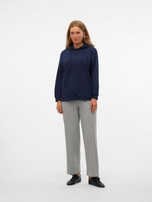 MAMA.LICIOUS Regular Fit Hettegenser Sweatshirt -Navy Blazer - 20020710