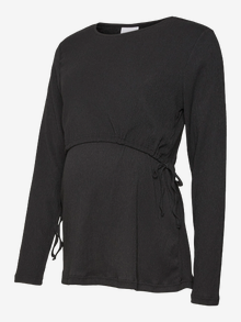 MAMA.LICIOUS Top Regular Fit Paricollo -Black - 20020726