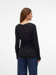 MAMA.LICIOUS Top Regular Fit Paricollo -Black - 20020726