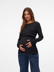 MAMA.LICIOUS Tops Corte regular Cuello redondo -Black - 20020726