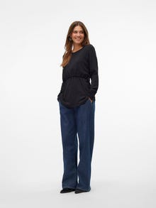 MAMA.LICIOUS Top Regular Fit Paricollo -Black - 20020726