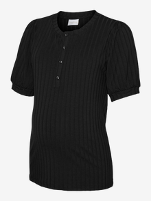 MAMA.LICIOUS Tops Regular Fit Col rond -Black - 20020819