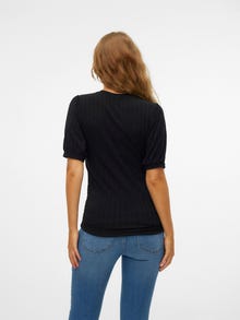 MAMA.LICIOUS Tops Regular Fit Col rond -Black - 20020819
