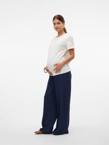 MAMA.LICIOUS Krój regularny Spodnie -Navy Blazer - 20020820