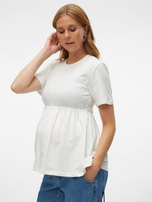 MAMA.LICIOUS T-shirts Regular Fit Col rond -Snow White - 20020837
