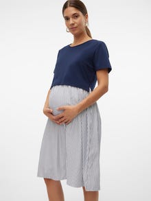 MAMA.LICIOUS MLMALENA Sukienka Ciążowa -Navy Blazer - 20020858