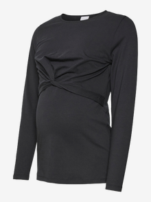 MAMA.LICIOUS Tops Corte regular Cuello en U -Black - 20020981
