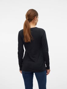 MAMA.LICIOUS Tops Corte regular Cuello en U -Black - 20020981