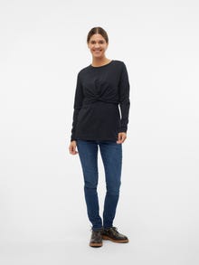 MAMA.LICIOUS Tops Corte regular Cuello en U -Black - 20020981